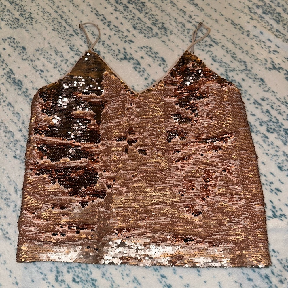 Gianni Bini Sequin Tank Top Size S